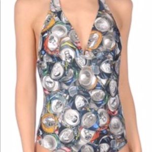 Moschino beer can one piece swimsuit rare
